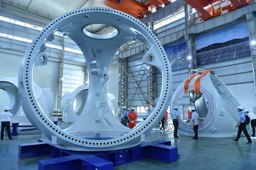 金風(fēng)科技陽江首臺風(fēng)電機組下線